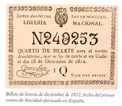 1 BILLETE DE LA LOTERIA DE NAVIDAD